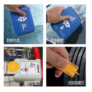 Señal de estacionamiento temporal azul de 15,5x11,9 cm con indicador de hora para temporizador de estacionamiento de coches estilo europeo - Product Image 5