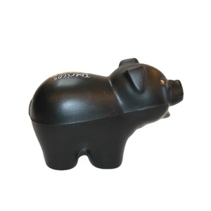 Pu Black Pig Fidget Toy High <b>Rebound</b> Desk Decor Gift For Kids 2 To 4 Years Unisex - Product Image 2