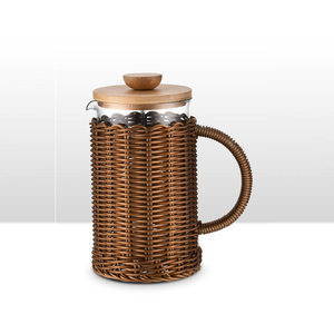 Cafetera Francesa Rústica con Asa de Bambú, Base de Corcho y Diseño Resistente al Calor, de 350-1000 ml, para Momentos de Café Acogedores - Product Image 5