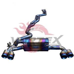 Sistema de Escape Vortex para BMW 1M E82, Hecho a Mano, con Válvulas de Titanio, Acabado Azul Quemado, Cuatro Salidas, Modificación - Product Image 4
