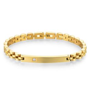 Bracelet en acier inoxydable personnalisé en gros avec logo gravé, nouveau design 2024 - Product Image 1