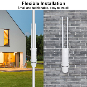 Tăng cao ăng-ten kuwfi Repeater wifi <span class=keywords><strong>200m</strong></span> Dual Band điểm truy cập không dây PoE điện hỗ trợ năng lượng mặt trời bảng điều khiển điểm truy cập ngoài trời - Product Image 4