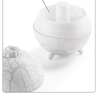 Diffuseur d'huiles essentielles à effet flamme, hôtel, bureau, diffuseur d'huiles essentielles, silencieux et avec fonction d'arrêt automatique