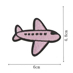 สต็อกใหม่ แผ่นปักลายการ์ตูนเครื่องบิน สำหรับตกแต่งรองเท้า กระเป๋า เสื้อผ้า - Product Image 5