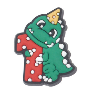 Hebillas Decorativas de Plástico Suave de PVC para Zapatos con Diseños de Dinosaurios de Dibujos Animados y Números, Modelo <span class=keywords><strong>402</strong></span> - Product Image 6