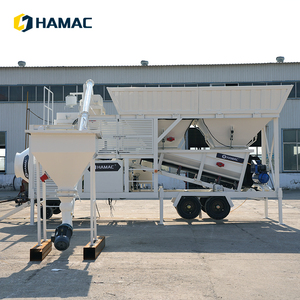 Centrale à béton mobile HAMAC 25m3/h, centrale à béton à tambour pour la construction commerciale - Product Image 2