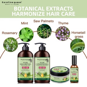 In Stock Natural Hair Organic Rosemary Mint Hair <b>Shampoo</b> Conditioner Mask and Serum Rosemary Hair Care Set - Product Image 4