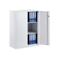 Armoire de rangement de bureau, armoire à dossiers, double porte verrouillable, en acier, design moderne, durable, écologique, peut être utilisée dans la chambre ou la salle de sport