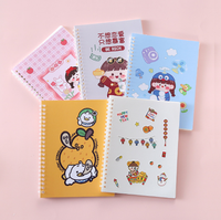 Livre de collection d'autocollants en papier réutilisables, réversibles et personnalisables, sans adhésif, pour carnet décoratif, avec feuilles de support détachables