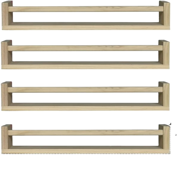 Hallerbos плавающие полки для стены 2 шт. Детские книжные полки настенные полки для хранения для кухни из дерева