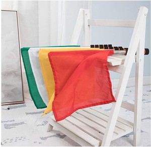 Sân thể thao quốc tế rắn màu trọng tài cờ cực trên một cây gậy màu vàng đỏ trận đấu bóng đá bóng đá 100% polyester trọng tài cờ - Product Image 3