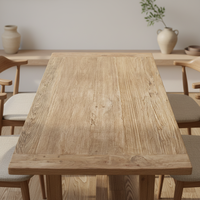 Handgefertigte Chinesische Großhandels-Bestseller Rustikale Vintage Esstischplatte aus Recyceltem Massivem Ulmenholz