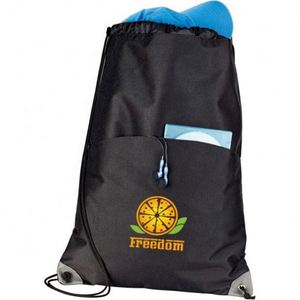 210D Polyester <b>Drawstring</b> <b>Backpack</b> Bags with Customized logo Printing - Product Image 1