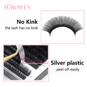 Extensiones de <span class=keywords><strong>Pestañas</strong></span> Planas Mate Súper Oscuras Ellipse 0.12 0.15 0.20 0.25, <span class=keywords><strong>Pestañas</strong></span> Planas Individuales de Visón con Curvatura J B C D Cc, Clásicas - Product Image 5