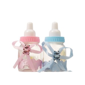 Décoration de fête prénatale, boîte cadeau pour garçon bleu, fille rose, boîte en plastique pour biberon, boîte à bonbons pour anniversaire, baptême, fête - Product Image 1