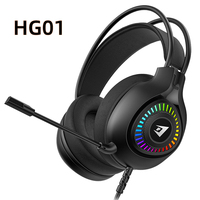 Headset Gaming JERTECH Factory G615 dengan Mikrofon, Peredam Kebisingan, Bass Stereo, Over-Head, untuk Kantor dan Gamer
