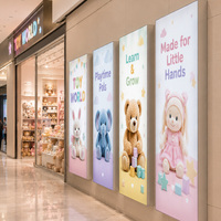 Affichage en tissu rétroéclairé, boîte à lumière LED SEG personnalisée de qualité supérieure avec cadre en alliage d'aluminium pour la promotion de la marque et la publicité dans les centres commerciaux