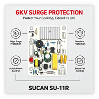 Carte de circuit imprimé durable AMOR SUCAN SU-11R pour plaque de cuisson infrarouge avec protection multi-sécurité pour appareils de cuisine OEM