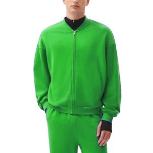 Sweat-shirts de sport à fermeture éclair de qualité supérieure en gros, 500 g/m², pour hommes, logo personnalisé, protection UV, broderie, sweat-shirts confortables pour l'hiver - Product Image 3