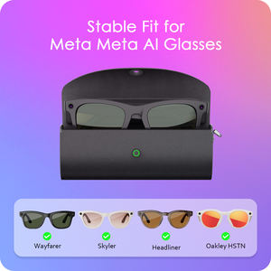 Étui de recharge rechargeable 3500 mAh compatible avec les lunettes intelligentes <span class=keywords><strong>RayBan</strong></span> Meta AI, pochette de batterie et étui de rangement, prêt pour les voyages - Product Image 2