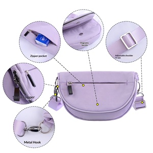 Borsa a Tracolla in Nylon alla Moda con Fodera in Poliestere, Resistente Borsa Sportiva Casual <span class=keywords><strong>da</strong></span> Esterno per Yoga e Attività Sportive per <span class=keywords><strong>Donne</strong></span> - Product Image 1