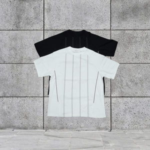 เสื้อยืดลำลองลายทางผู้ชายขายส่ง พิมพ์โลโก้ตามสั่ง ระบายอากาศได้ดี เสื้อฤดูร้อนสำหรับผู้ชาย - Product Image 2