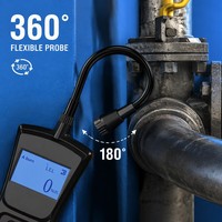 Detector de Fugas de Gas Combustible Portátil HIREP con Sonda Flexible de 360° para Gas Natural, Propano, Metano, Seguridad en la Cocina