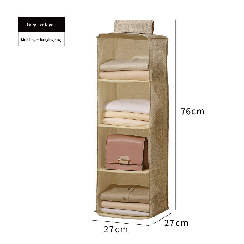 Bolsa colgante de cuatro capas [beige]