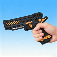 Patch en PVC Lancer Tactical Knightshade, emblème 3D en caoutchouc souple avec dos auto-agrippant