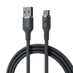 Cavo Dati Type-C a Ricarica Rapida 120W, Intrecciato in Nylon, per Telefoni Cellulari, Super F USB Flash Line per Auto e Stampanti - Product Image 6
