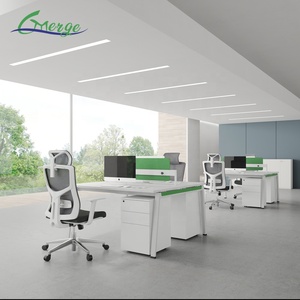 Escritorio de Oficina Moderno de Metal de Último Diseño, Estación de Trabajo para Edificio de Oficinas, Gran Venta <span class=keywords><strong>2026</strong></span>, Muebles de Estación de Trabajo para Computadora a Bajo Precio - Product Image 2