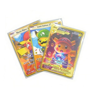 Plus de <span class=keywords><strong>100</strong></span> <span class=keywords><strong>cartes</strong></span> à collectionner en métal Pokemoned en acier inoxydable, <span class=keywords><strong>cartes</strong></span> <span class=keywords><strong>VMAX</strong></span> en feuille d'or, <span class=keywords><strong>cartes</strong></span> TCG de collection haut de gamme - Product Image 1