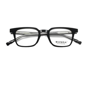 Gafas Ópticas con Marco Cuadrado Wanda F22249, Protección Anti Luz Azul, Unisex, Marco Completo de Acetato - Product Image 5