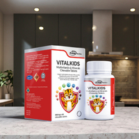Les comprimés composés de vitamines et de minéraux pour enfants contiennent des vitamines A, C, D3 et E sans couleurs artificielles et sont faciles à absorber
