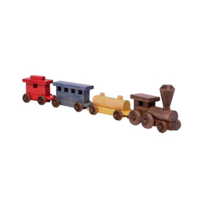 ของเล่นตู้รถไฟทำจากไม้ธรรมชาติสำหรับเป็นของขวัญสำหรับเด็ก - Product Image 2
