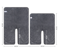 Serviette de soin du visage en microfibre personnalisée en forme de U pour esthéticienne, cosmétologue, massothérapeute