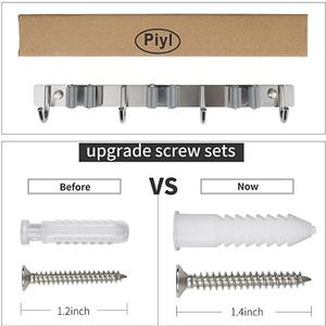 Modern Heavy-Duty Stainless Steel Clothing Organizer Wall <b>Hook</b> with 4 <b>Hooks</b> for <b>Bathroom</b> Use Eco-Friendly Multifunction - Product Image 4