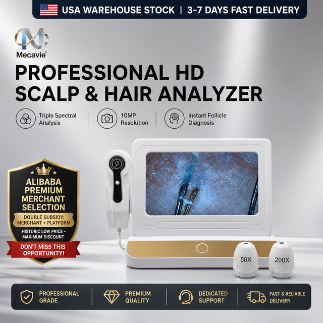 Professional HD Dermatology Scanner Scalp Check for Hair Follicle Pores Inflammation Dry/Oily Scalp Conditions