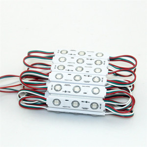 Kỹ thuật số LED <span class=keywords><strong>Pixel</strong></span> LED MODULE ánh sáng 12V <span class=keywords><strong>ws2811</strong></span> đầy đủ màu sắc lập trình không thấm nước nhà máy giá rgbic màu LED MODULE với ống kính - Product Image 3