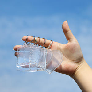 Cadre Photo Rond Transparent Personnalisé en Acrylique avec Porte-clés en Métal Porte-clés en Plastique Pendentif pour Cadeau Promotionnel - Product Image 3