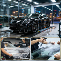 Film de protection de peinture PPF Wesun TPH-BLK 75 pour voiture, noir brillant, haute brillance, résistant aux rayures