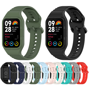 Bracelets de montre intelligente intégrés en caoutchouc neufs de la marque BEEFLYPOWER, Correa pour <span class=keywords><strong>Xiaomi</strong></span> <span class=keywords><strong>Band</strong></span> 8 Pro, remplacement - Product Image 3