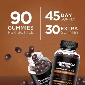 Venta caliente Mushroom Gummies 2500mg 10 Blend W/Lions Mane Reishi Chaga Cordyceps Más Focus <span class=keywords><strong>Memory</strong></span> Immunity Energy Mushroom Gummies - Product Image 5