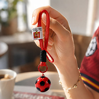 Porte-clés de football de dessin animé, pendentif de sac, mini cadeau souvenir sur le thème du football mondial