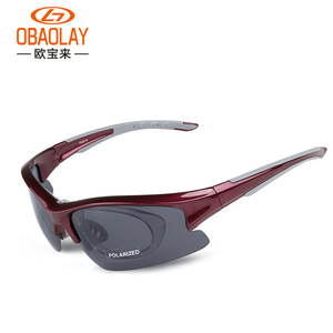 Oubolai 7055 Cycling Glasses Polarized Spherical Lens <b>Plastic</b> <b>Frame</b> For Men Outdoor Sports Fishing - Product Image 2