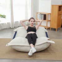 Meistverkaufter Verstellbarer Weicher Sherpa-Stoff Rechteckiger Sitzsack-Sessel Schlafsofa Japanischer Stil Wohnzimmer Sitzsack-Sofa