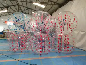 Durchsichtiger aufblasbarer Körper-Stoßfänger-Ball für Erwachsene Outdoor Blase Fußball interaktiver Spaß durchsichtiger PvC-Ball