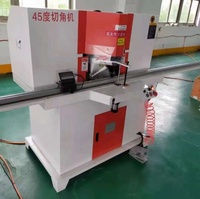 Machine à découper l'aluminium simple, machine à découper à 90 degrés et à 45 degrés avec support d'alimentation, indicateur de longueur numérique pour cadre photo
