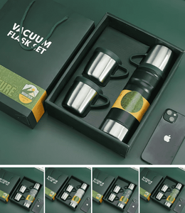 Thermos en acier inoxydable 304, anti-fuite, écologique, boîte cadeau, bouteille d'eau portable, cadeau d'ouverture d'entreprise, vente en gros - Product Image 2