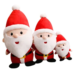Wholesale 23cm 40cm 50cm christmas stuffed santa claus toy for children gifts